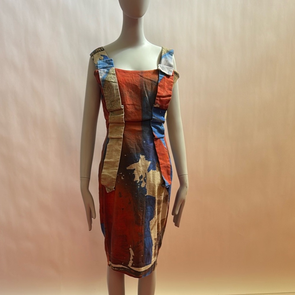 Vivienne Westwood UNION JACK DRESS IT 40 NEW no tag FW15-16 ANGLOMANIA - Picture 9 of 9